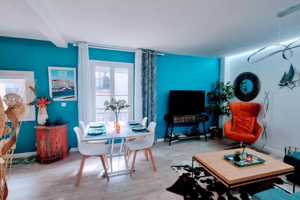 Le Clavel Superbe Deco, Centre Historique, Climatise, Parking A Proximite Apartment Sete Ngoại thất bức ảnh